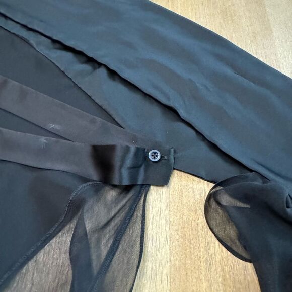 Maximilian Davis Nightfall Draped Asymmetric Dress Black Runway 22 Satin Size XS - Picture 13 of 16